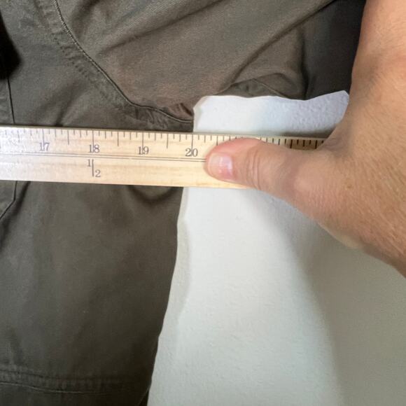 VTG Lauren Ralph Long Sleeve Snap Button Utility Shacket Women's M Olive Green - Picture 9 of 12